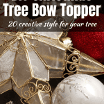 DIY Christmas Tree Bow Topper