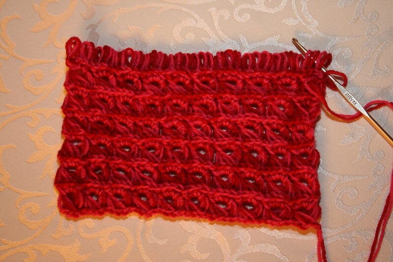 Broomstick lace crochet
