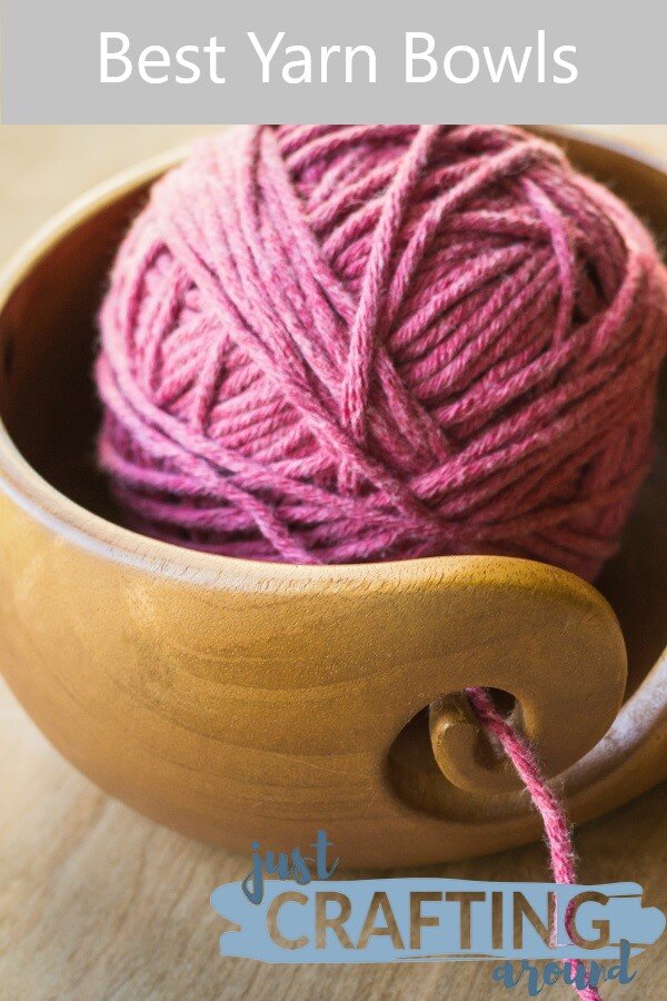 Little World Yarn Bowl - ABS Yarn Bowl for Knitting Large Knitting Bowl  Holder with Crochet Hooks