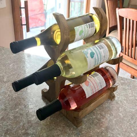 countertop wood wine rack 2 1