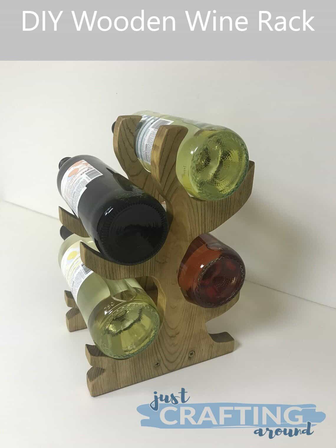 How to Make a Stylish Wood Wine Rack for Your Countertop
