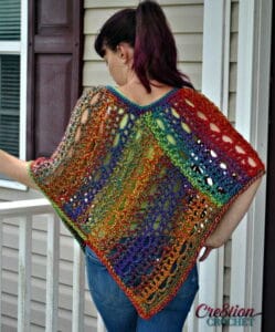 Free Poncho Pattern Easy lace design Two sizes Large500 ID 1705378