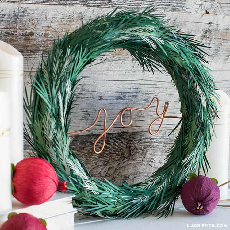 Copper Joy Holiday Wreath