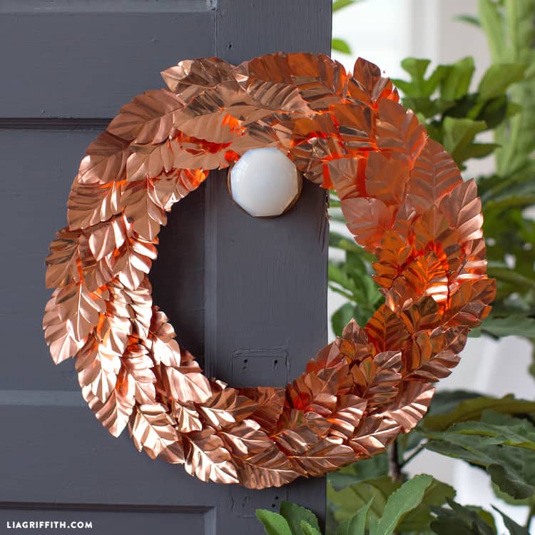 Copper Leaf Wreath 2