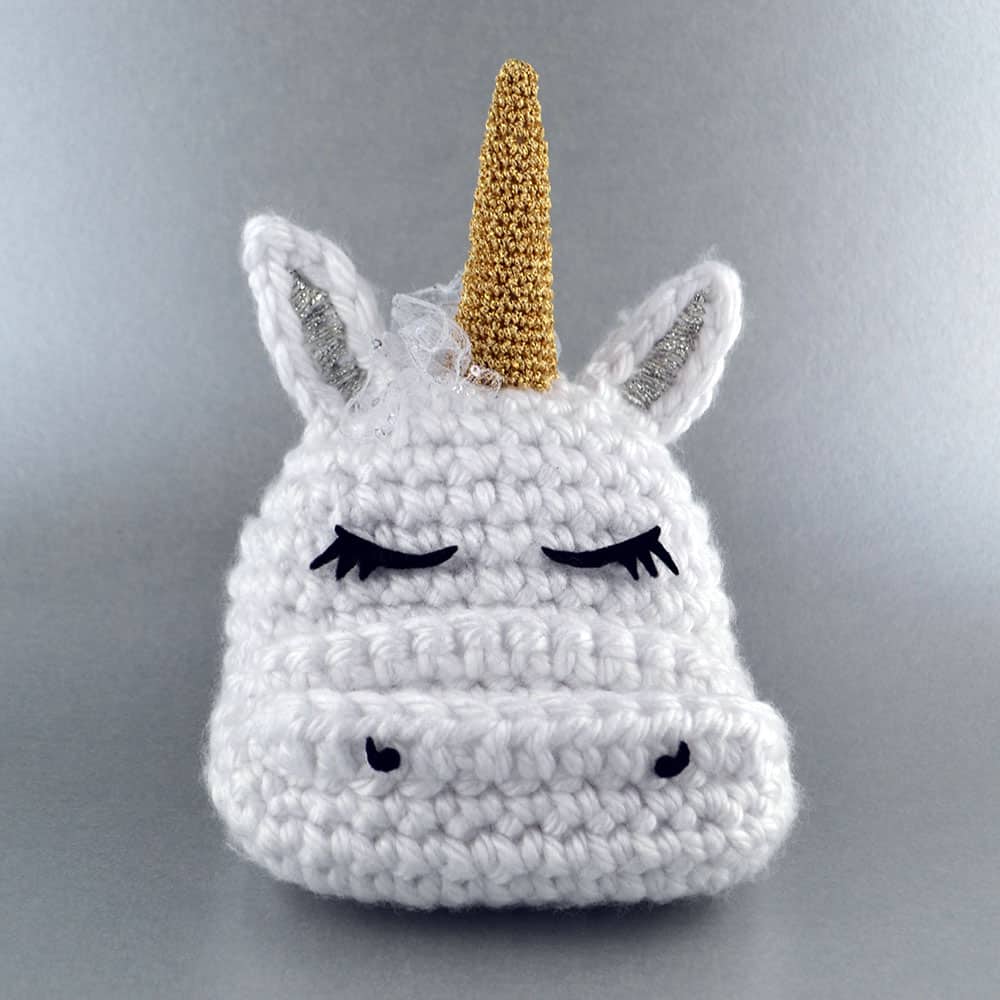 Crochet Unicorn sleepy