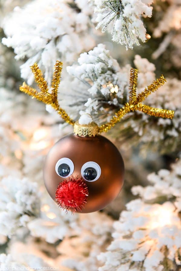 DIY Rudolph Ornament for Kids