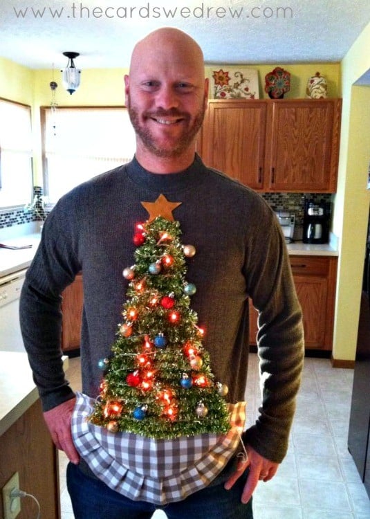 DIY Christmas Shirts and Sweaters 12 DIY Ugly Sweater for Men