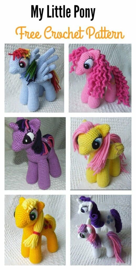Free Awesome My Little Pony Toy Crochet Pattern