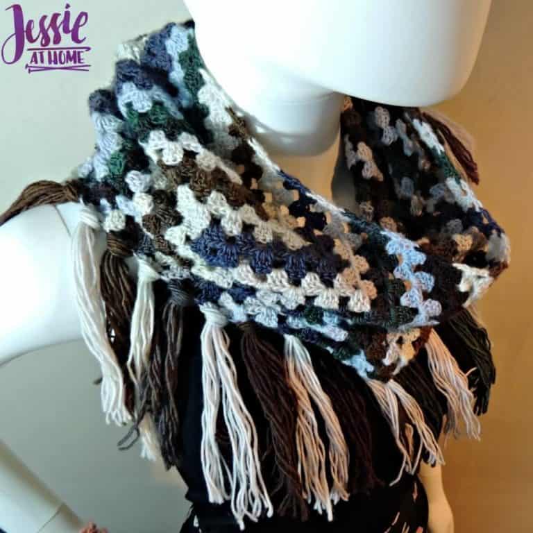 Crochet Neck Warmer Patterns 19 Grannys Wave Cowl free crochet pattern by Jessie At Home 2 768x768 1