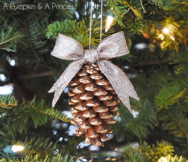 gilded pine cone