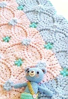 pretty crochet baby blanket preview