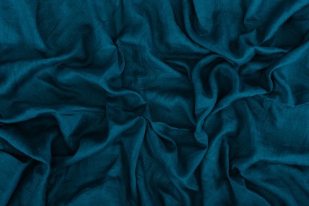blue linen fabric