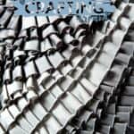 Grey ruffled skirt pleated texture 1