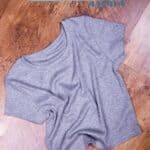 wrinkled polyester fabric grey tshirt 1