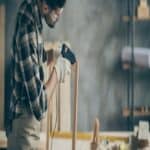 glue gun on wood 1