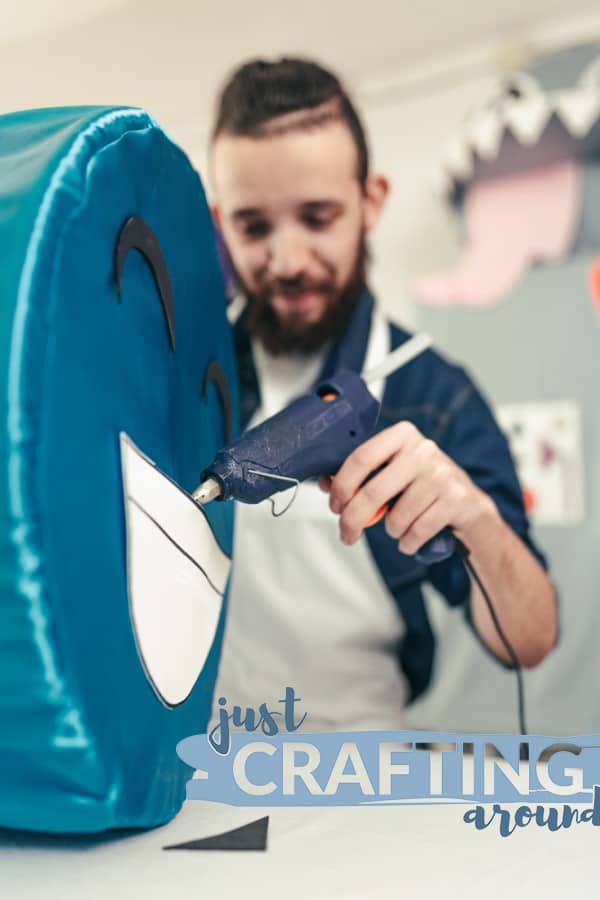 How To Use a Hot Glue On Fabric Without Damaging It JustCraftingAround