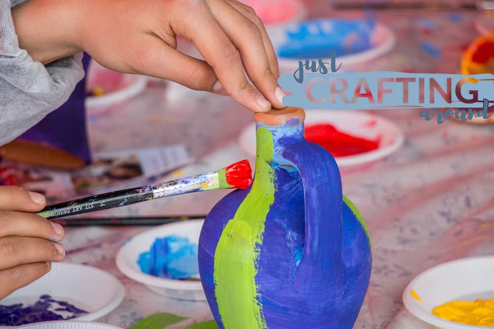 17 Pottery Painting Ideas 12 abstract painting on pottery 1