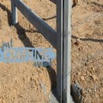 anchoring fence post