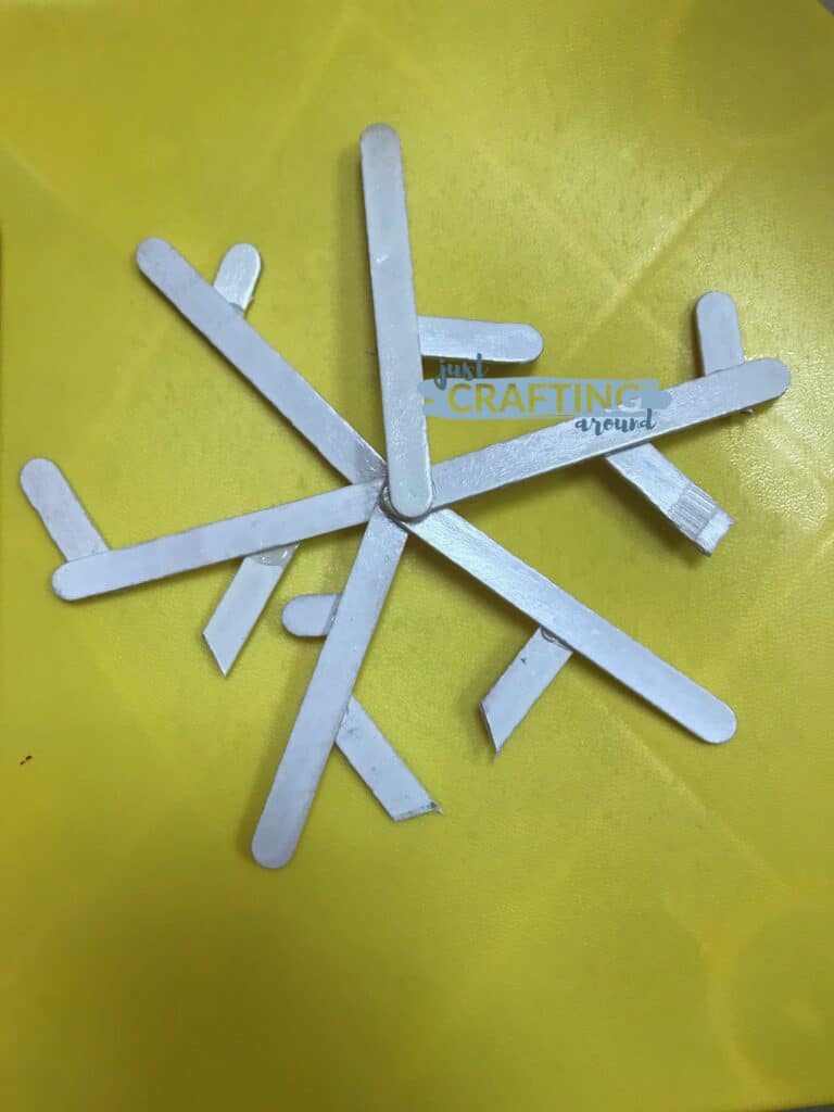 popsicle stick snowflake 3