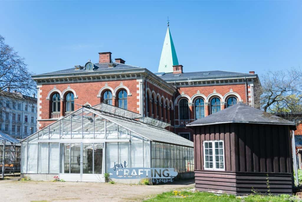 A frame greenhouse