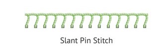 Slant Pin Stitch 1