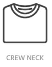 crew neck collar