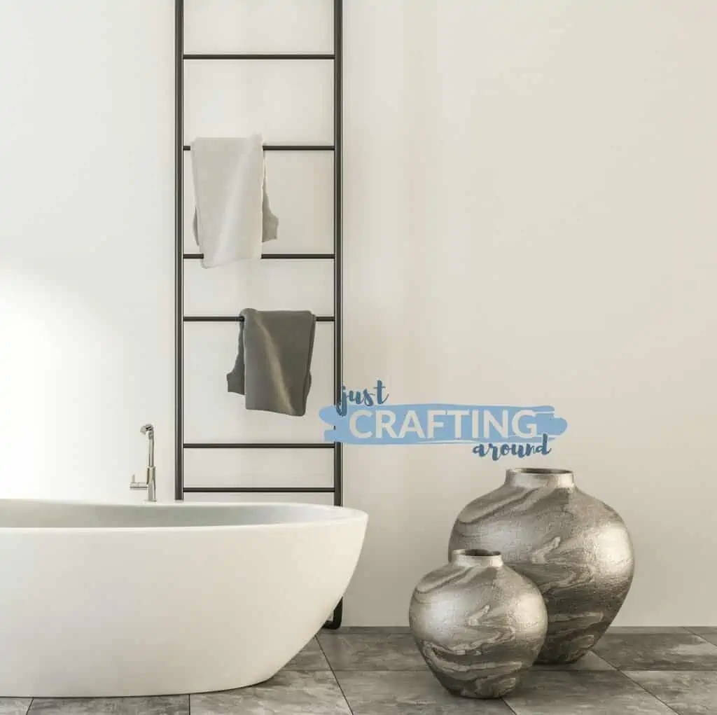 38 Towel Storage Ideas: How to Organize Your Towels 9 ladder towel rack