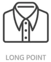 20 Different Types of Collars for Men and Women: Which Is Right for You? 13 long point collar