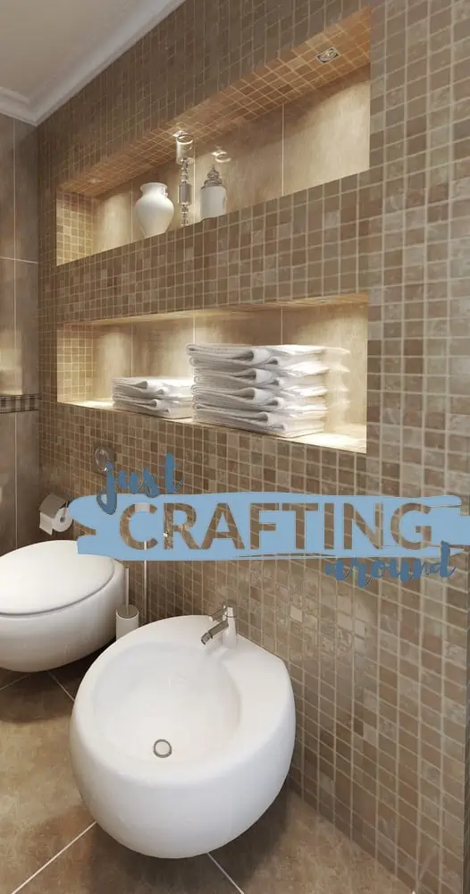 38 Towel Storage Ideas: How to Organize Your Towels 5 recessed towel holder 1