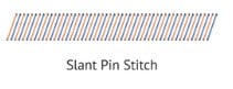 slant pin stitch