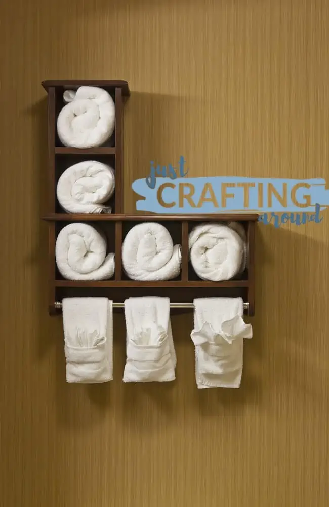38 Towel Storage Ideas: How to Organize Your Towels 4 towel shelf