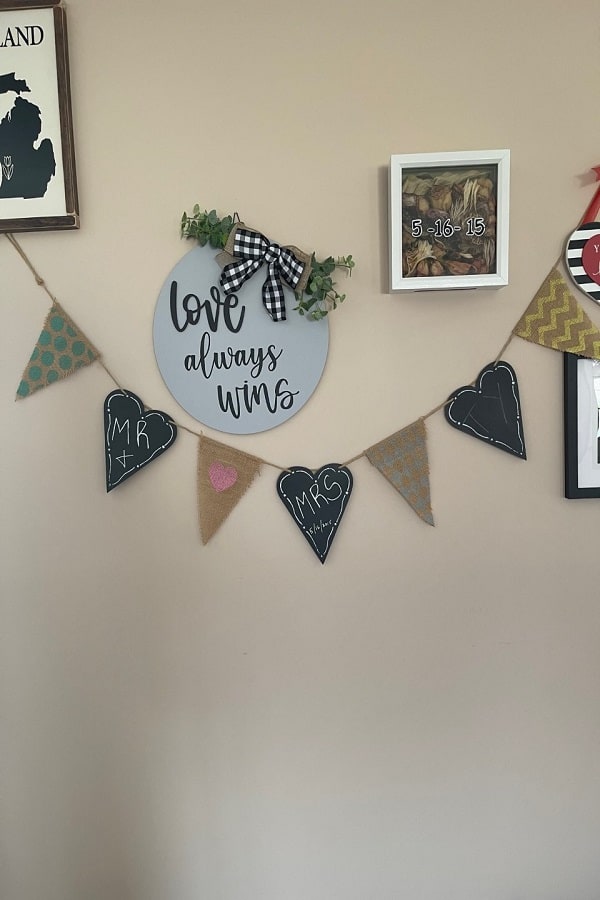 DIY Fabric Garland JustCraftingAround