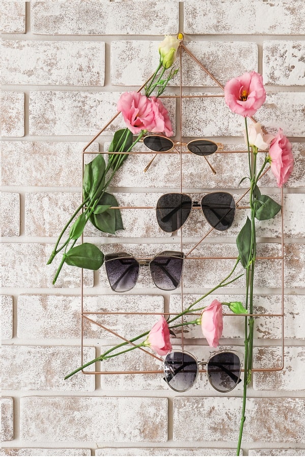 DIY Sunglasses Holder Ideas 1 wall hanging sunglass holder