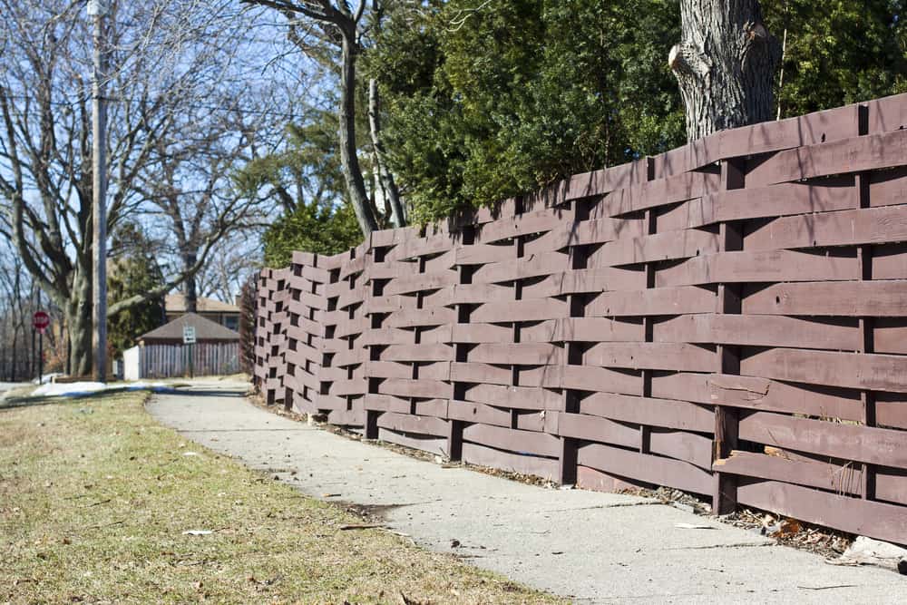 Different Wooden Fence Styles with Pictures 7 Basketweave Fence