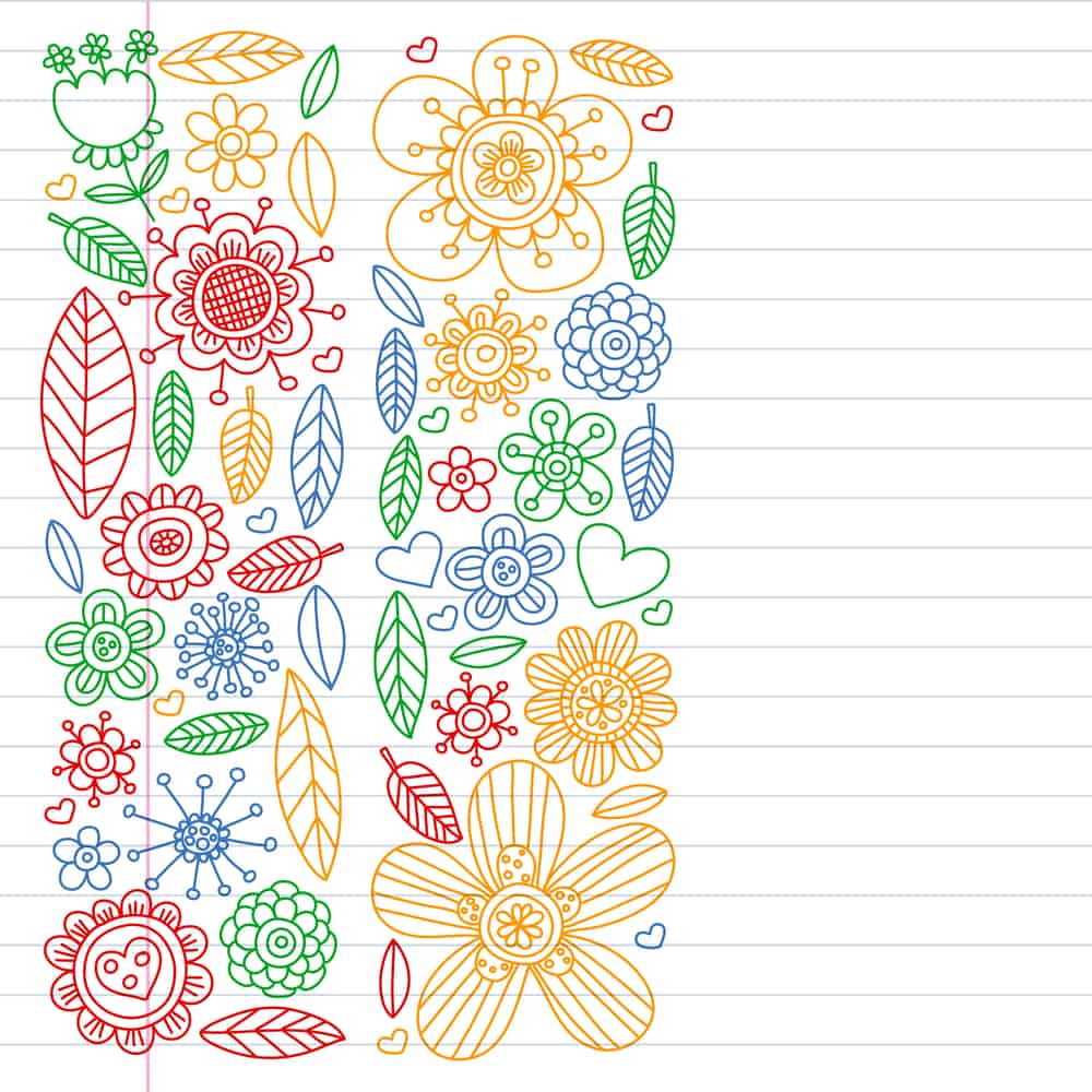 Doodle flowers