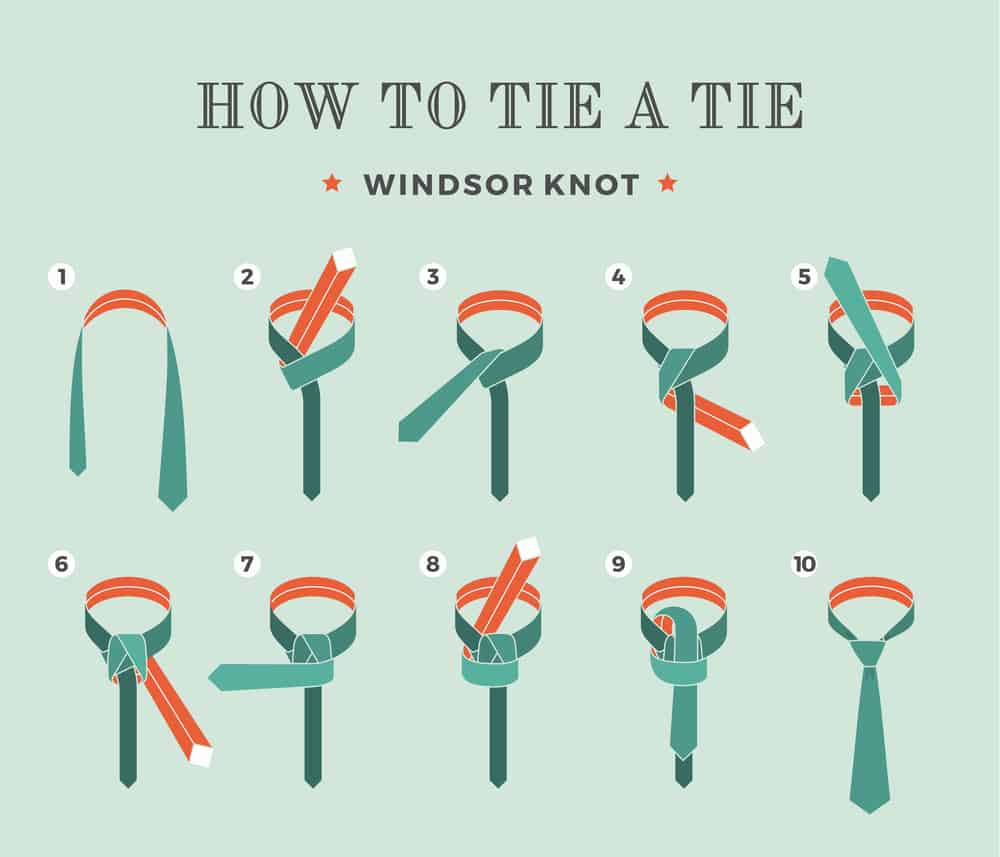 Full Windsor Knot step by step