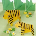 Origami for children Tigers