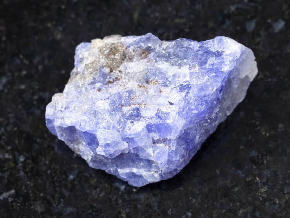 Rough crystal of Tanzanite