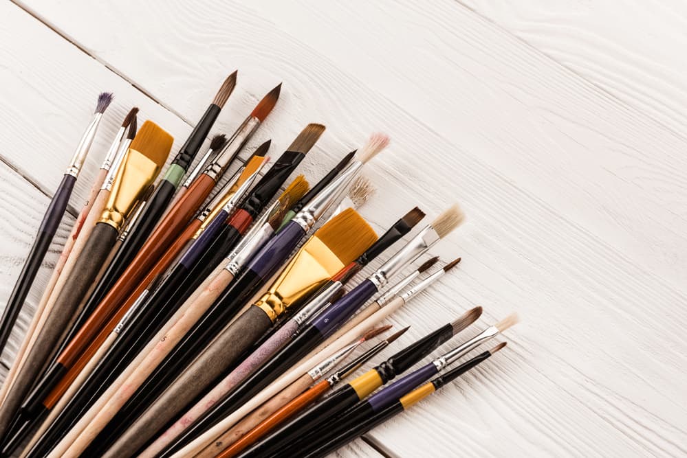 Watercolor Painting Tips 3 Various paintbrushes