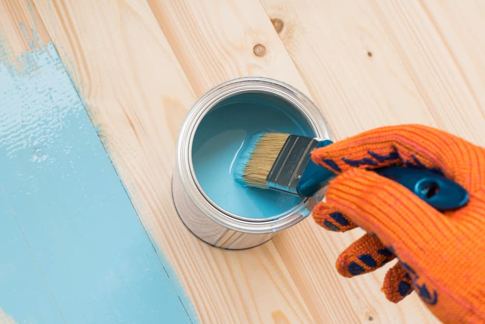 blue paint for wood