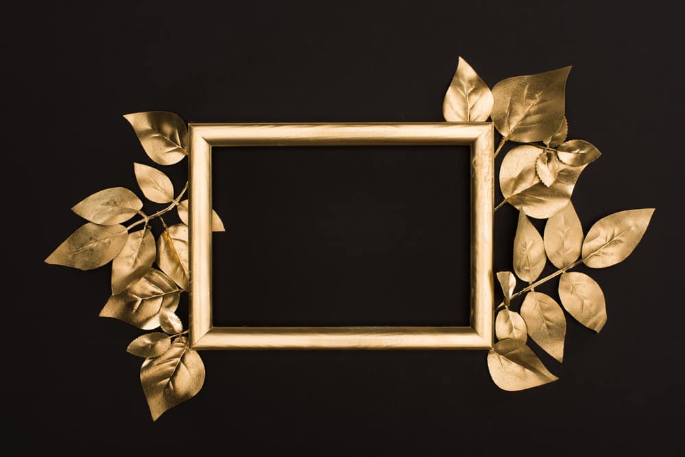 25 Creative Ways to Display Photos 3 golden photo frame