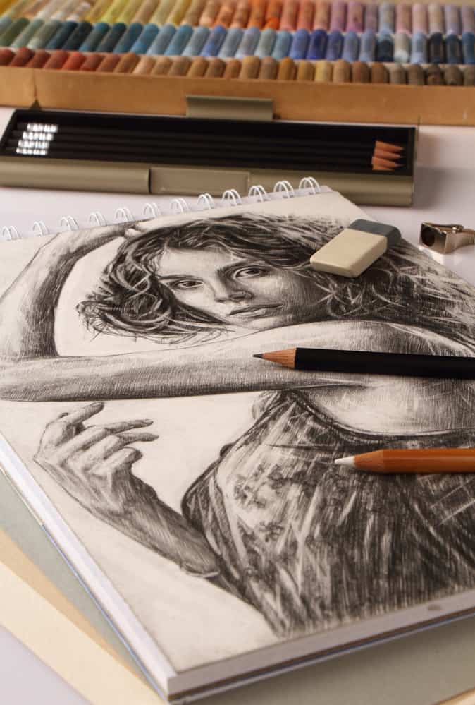 25 Creative Drawing Ideas That Will Inspire Your Inner Artist 2 portrait of a beautiful girl