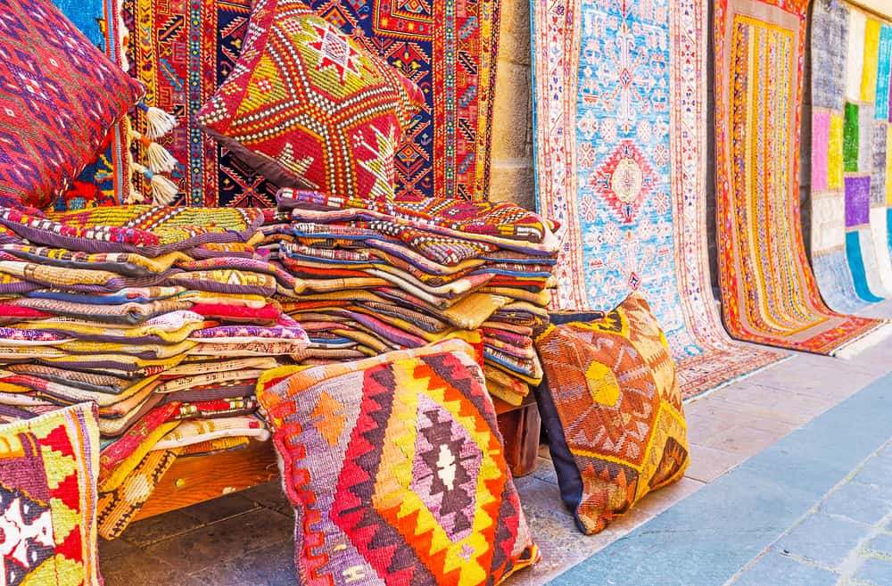 rugs and pillows