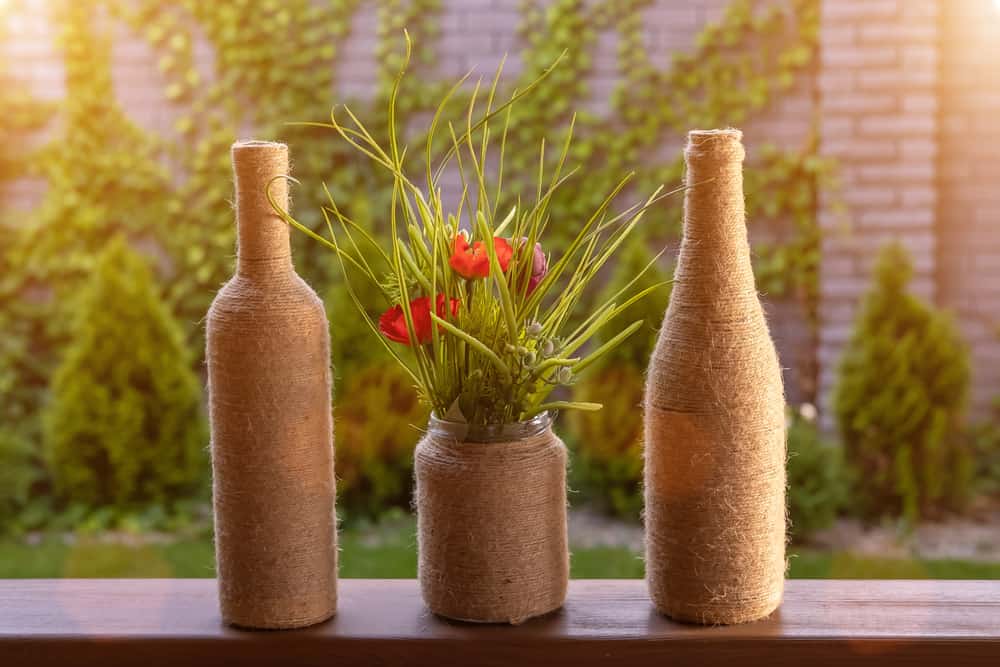 wine bottles vase