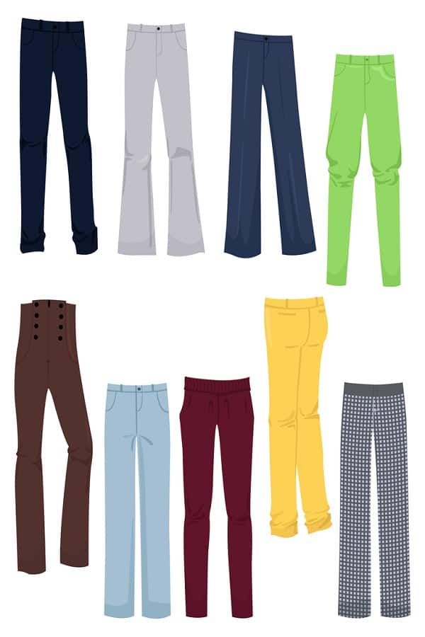 Different Types of Pants - JustCraftingAround