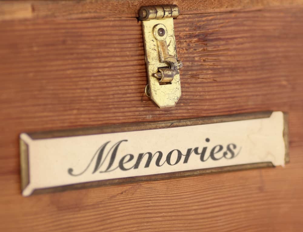 wooden memory box