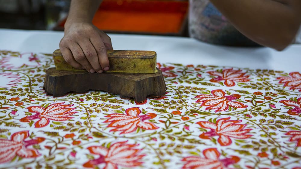 Some Creative Fabric Painting Ideas and Methods 3 Block Printing for Textile