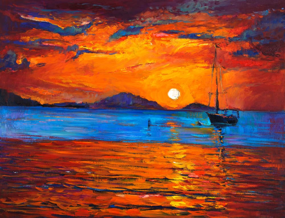Types of Art Styles: Exploring the Richness of Artistic Expression 2 Boat and ocean painting